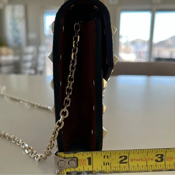 Valentino Garavani Rockstud Pebbled Leather Shoulder Bag / Crossbody / Clutch - Picture 15 of 16